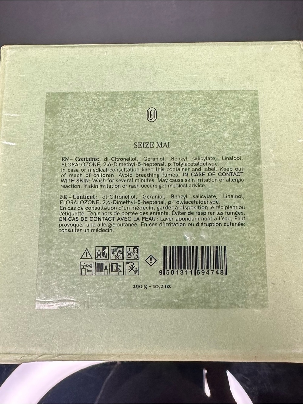 Le Fleur Seize Mai luxury scented candle, new in original box. - Picture 6 of 6
